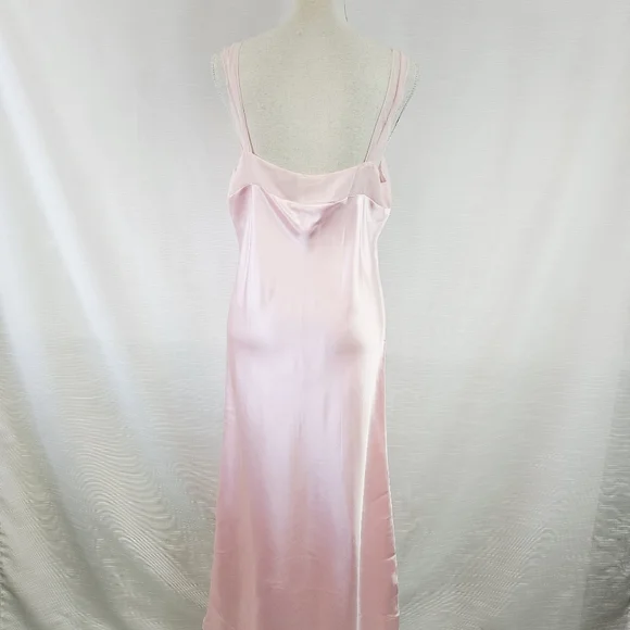 Vintage Nordstrom Lingerie 100% Silk Bow Slip Dress XL - Picture 6 of 9